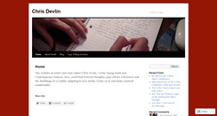 Desktop Screenshot of chrisdevlinwrites.com